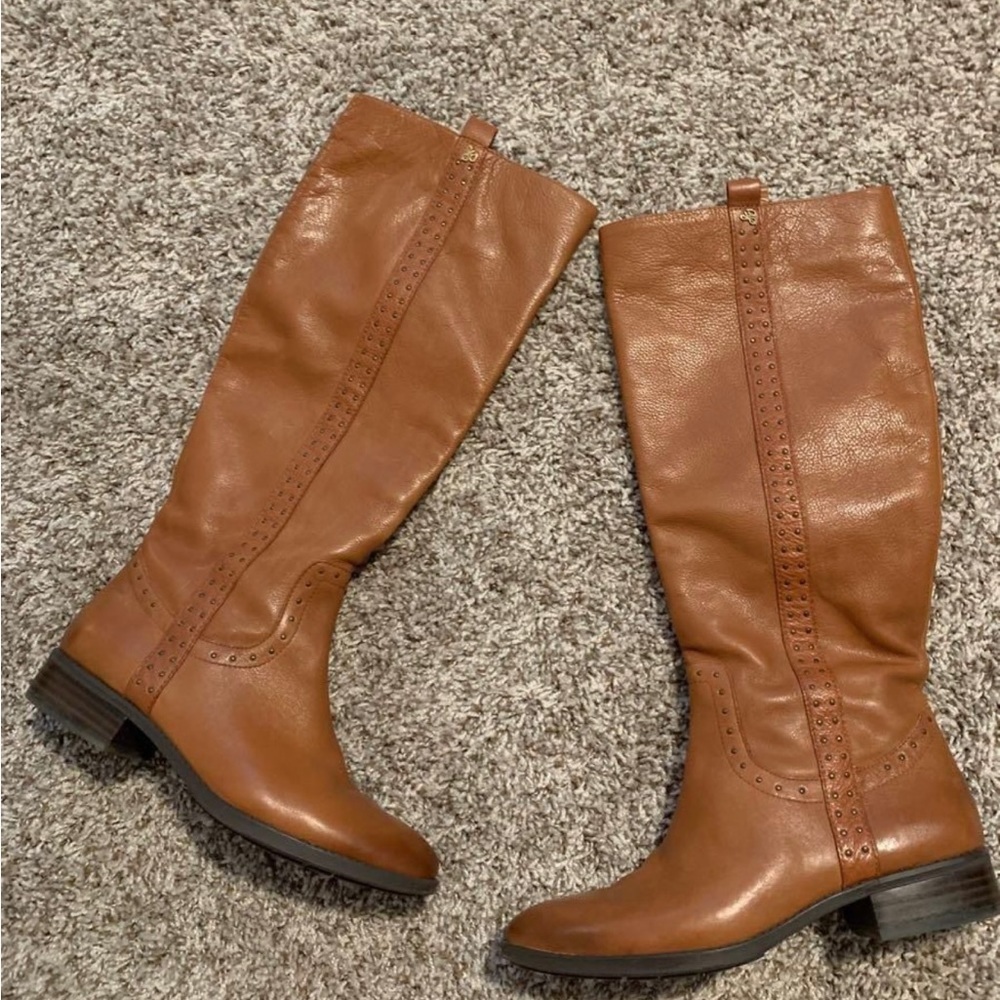 SAM EDELMAN PRINA STUDDED BOOTS Size 9.5